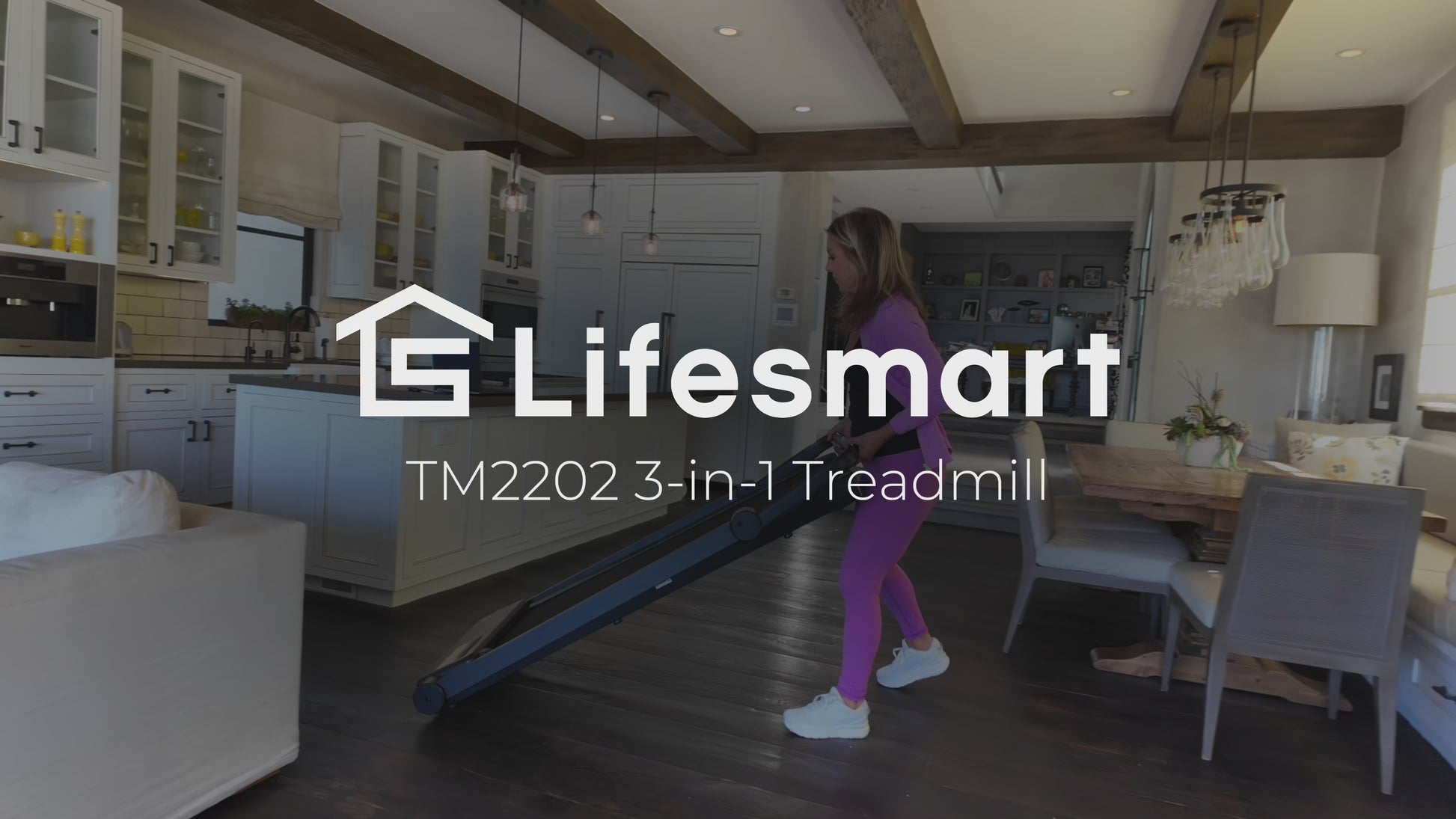 LifeSmart TM2202 Folding Treadmill is the best treadmill for sale for walking, jogging or walking while you work
