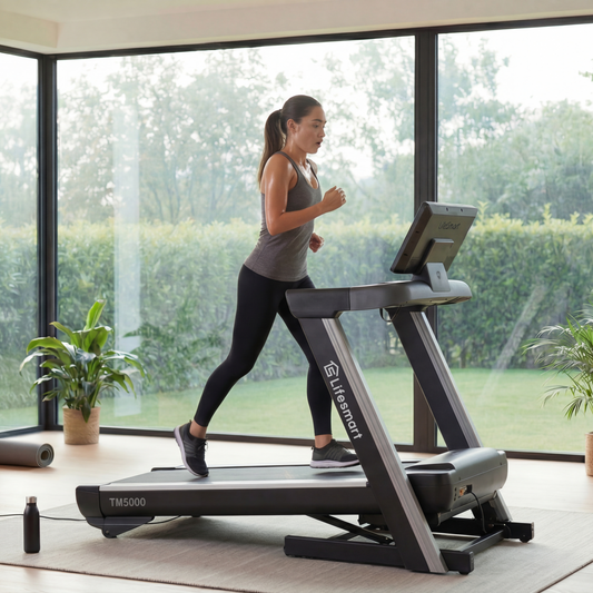 LifeSmart Treadmill with incline for burning more calories at home to lose weight