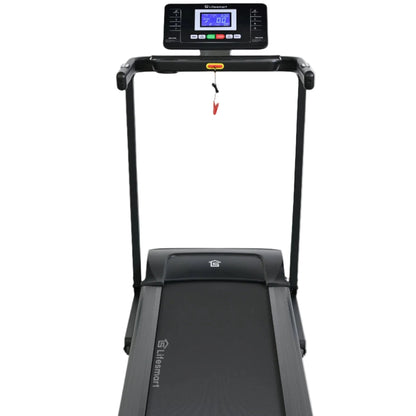 Lifesmart treadmill TM2301 showing the display and running belt 
